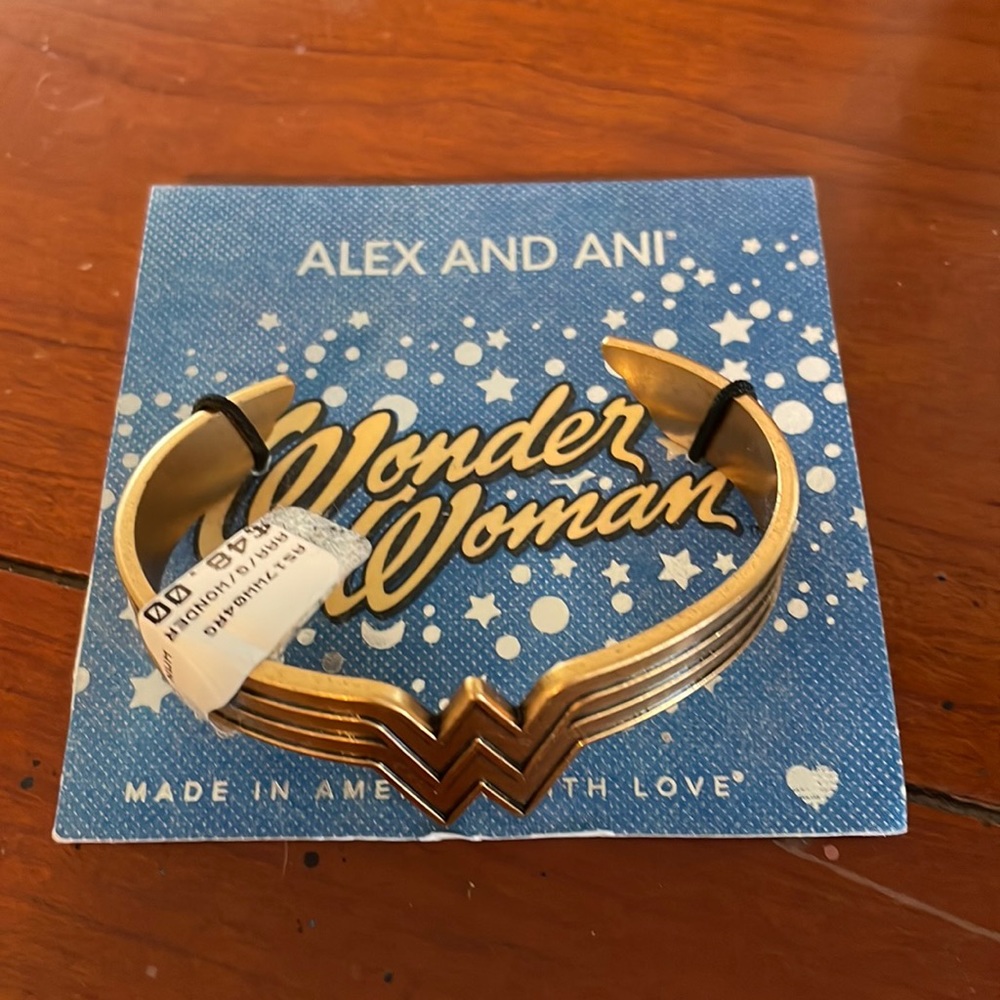 Alex and Ani Wonder Woman wrist cuff new with tags.